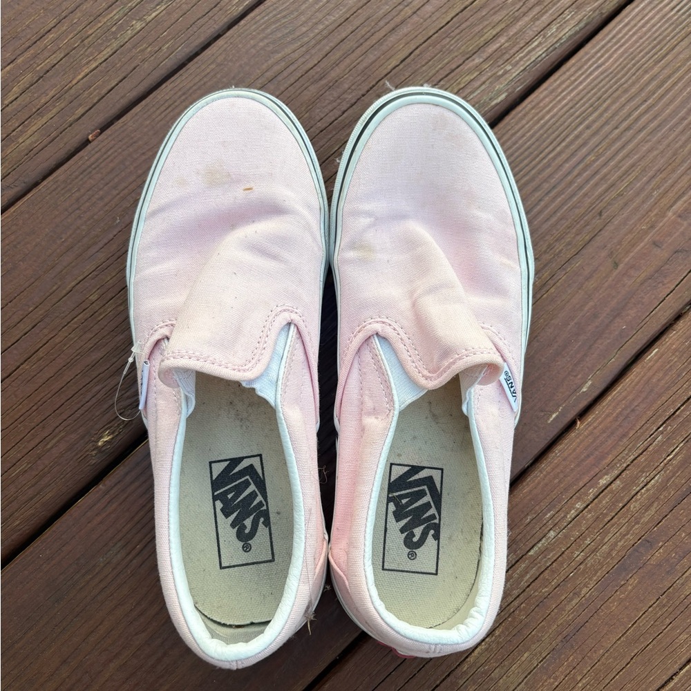 Vans Pink Slip-On Shoes